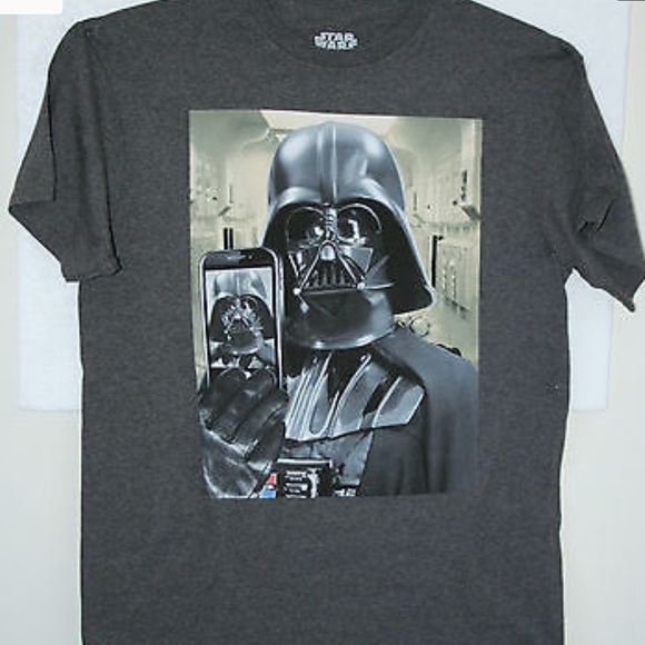 NWOT Star Wars Darth Vader Selfie T Shirt Retro - Picture 4 of 4